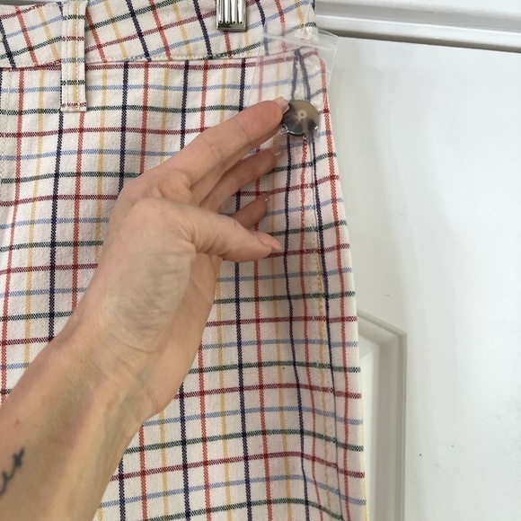 Madewell Emmett Wide Leg Crop Rainbow Windowpane - 28 - Picture 9 of 9